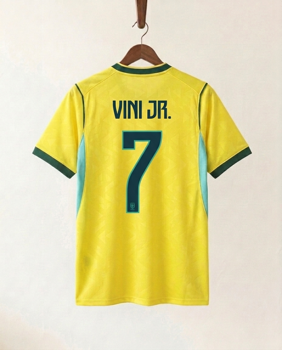 Brazil Home Jersey 2026 - Vini Jr. 7