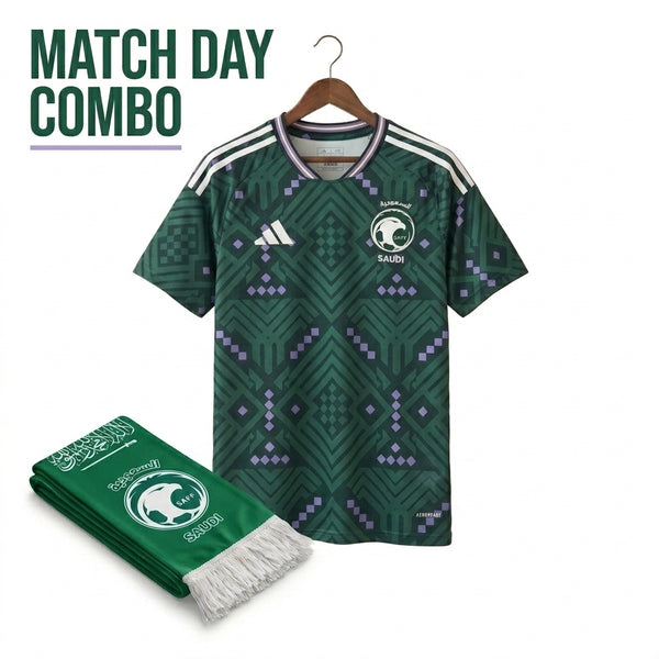 KSA Match Day Combo โ Jersey + Scarf