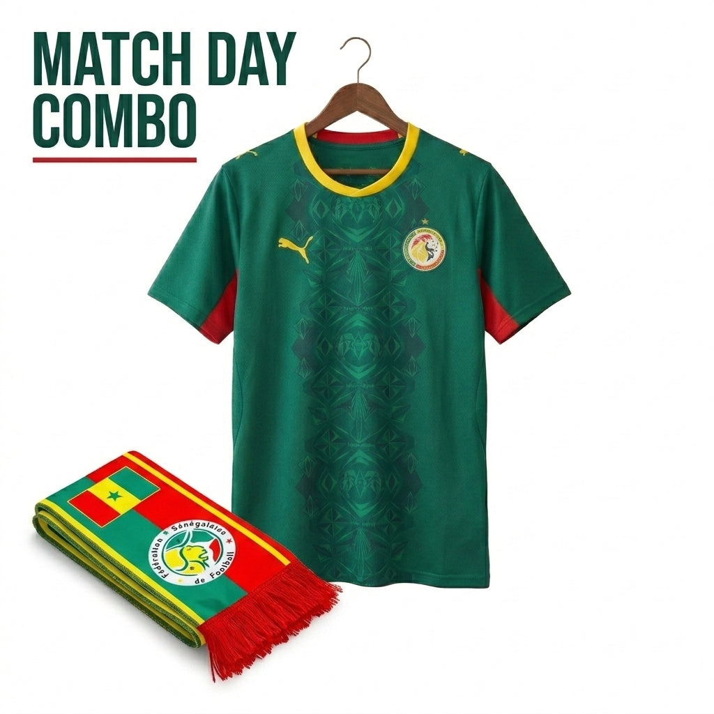 Senegal Match Day Combo – Jersey + Scarf