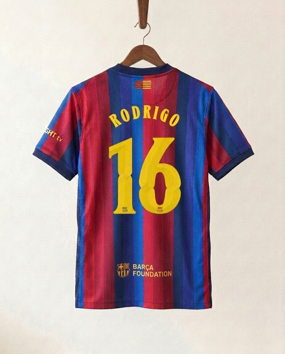 Barcelona Home Jersey 26/27 - RODRIGO 16