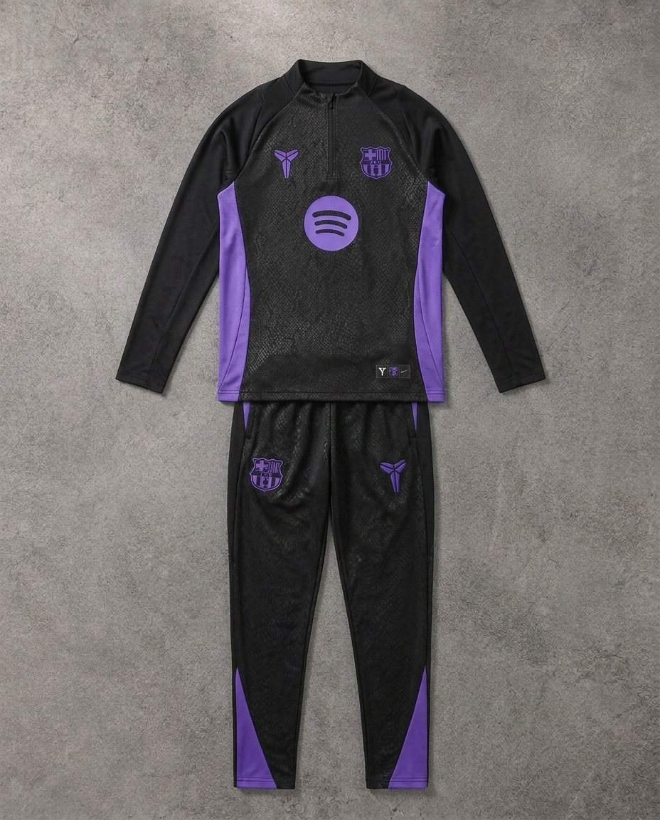 Barcelona Half Zip Tracksuit - Junior