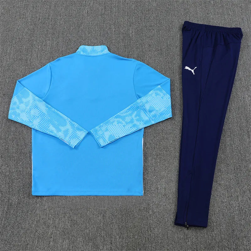 Manchester City Half Zip Tracksuit - Junior