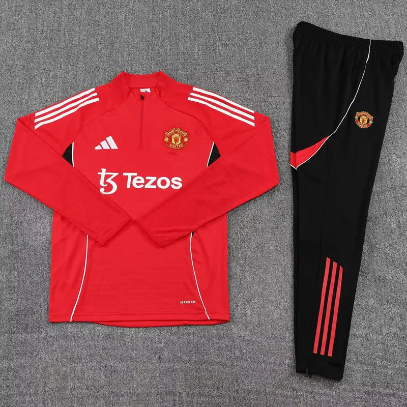 Manchester United Half Zip Tracksuit - Player Version