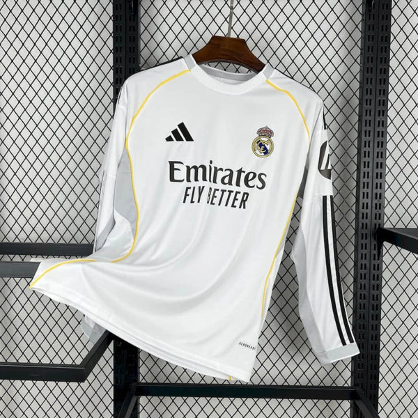 Real Madrid Home Long Sleeve Jersey 25/26