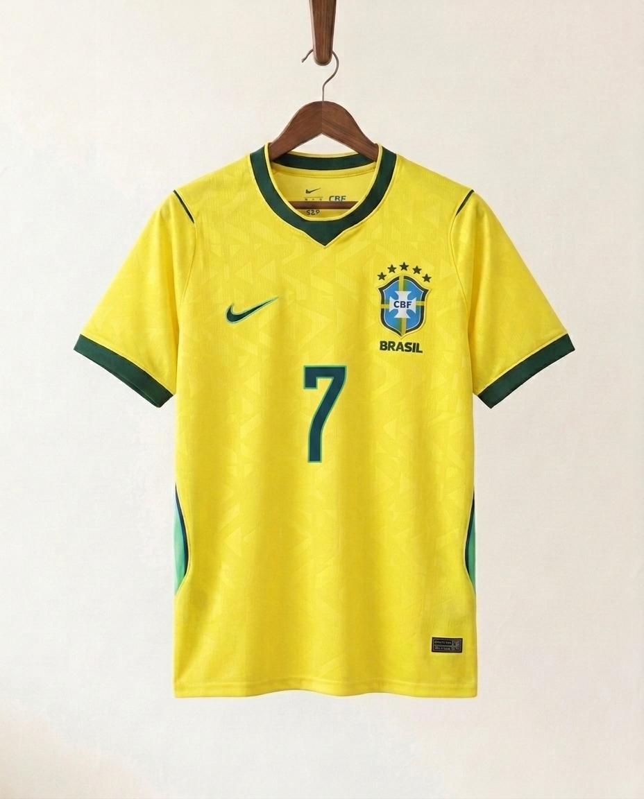 Brazil Home Jersey 2026 - Vini Jr. 7