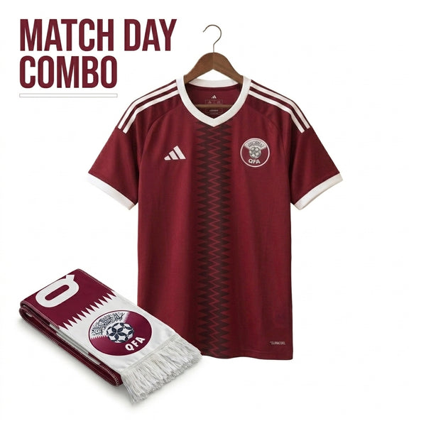 Qatar Match Day Combo – Jersey + Scarf