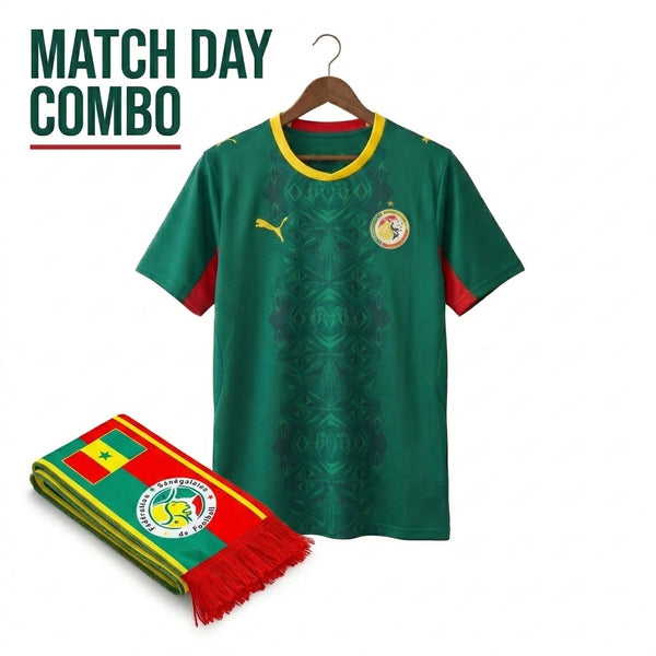 Senegal Match Day Combo – Jersey + Scarf