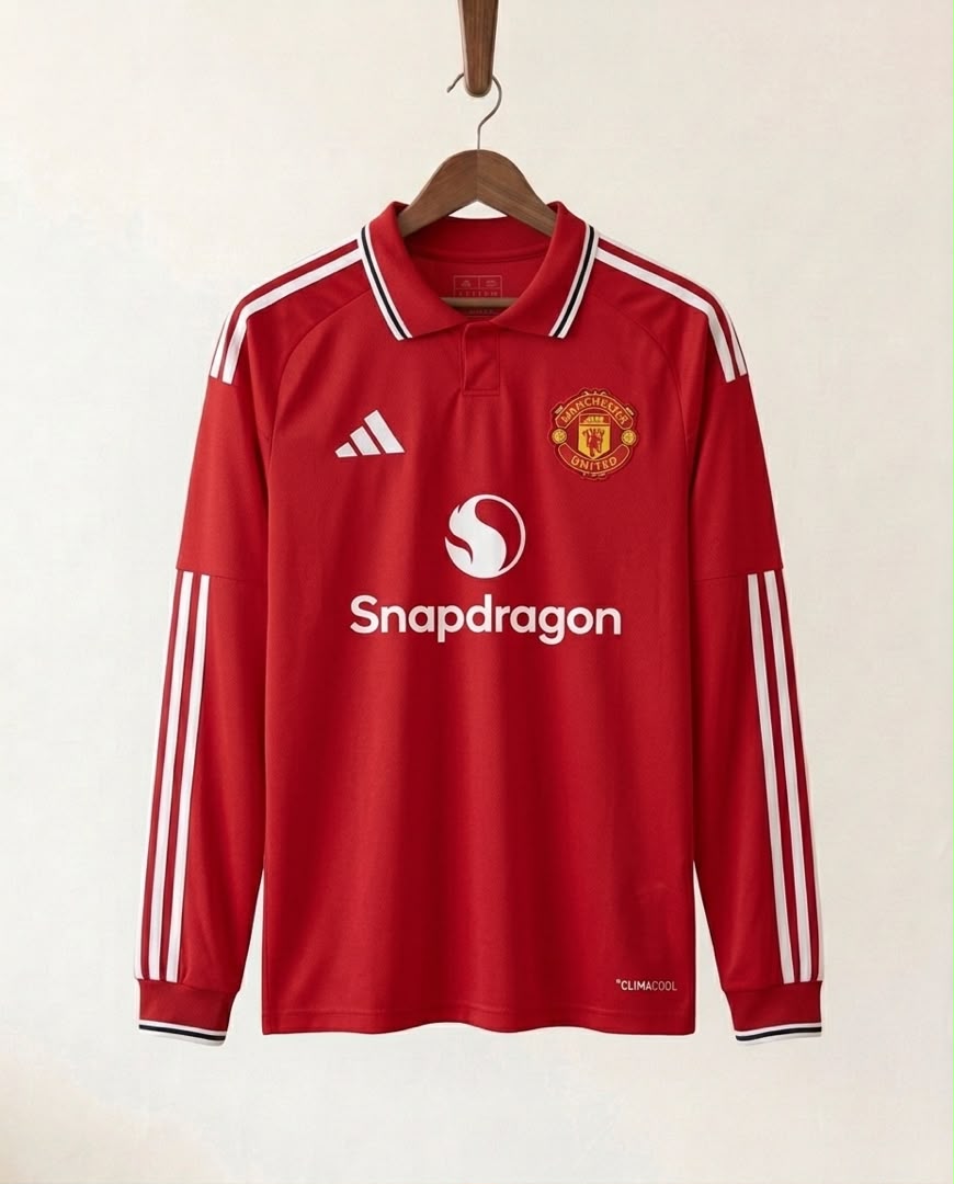 Manchester United Home Jersey 26/27 - Long Sleeve