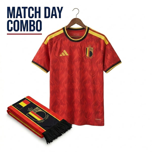 Belgium Match Day Combo – Jersey + Scarf