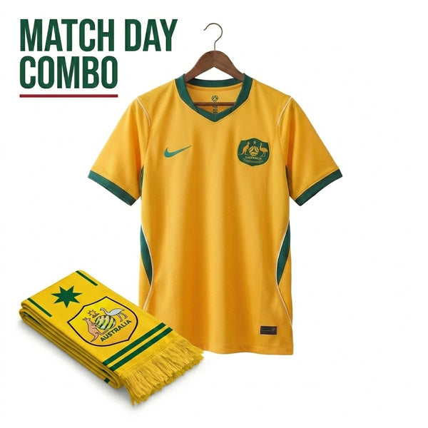 Australia Match Day Combo – Jersey + Scarf