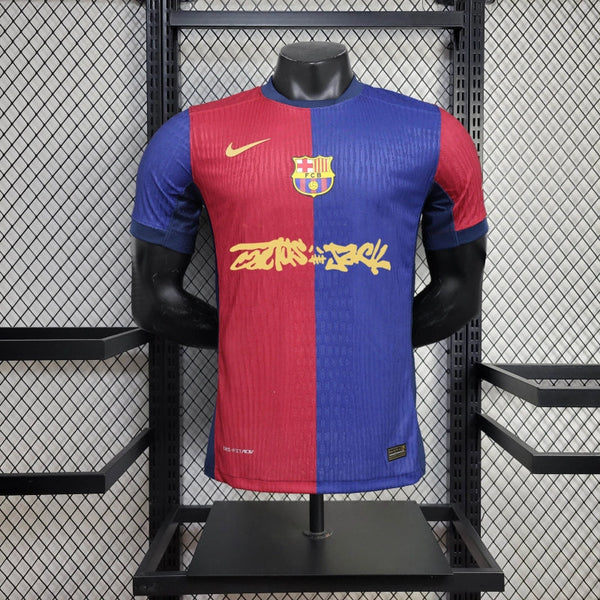 Barcelona × Travis Scott Home Jersey player Version