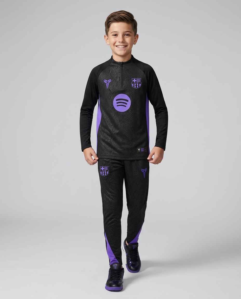 Barcelona Half Zip Tracksuit - Junior