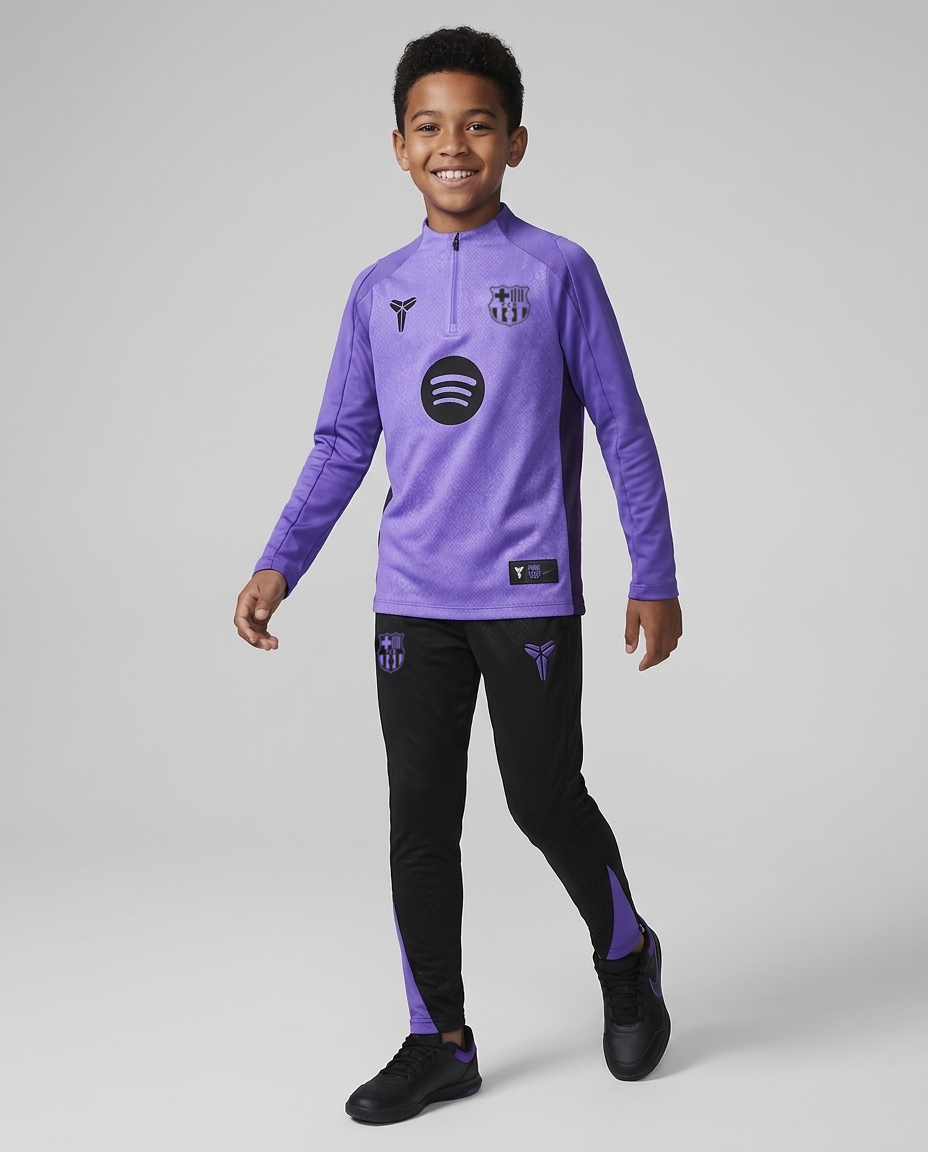 Barcelona Half Zip Tracksuit - Junior