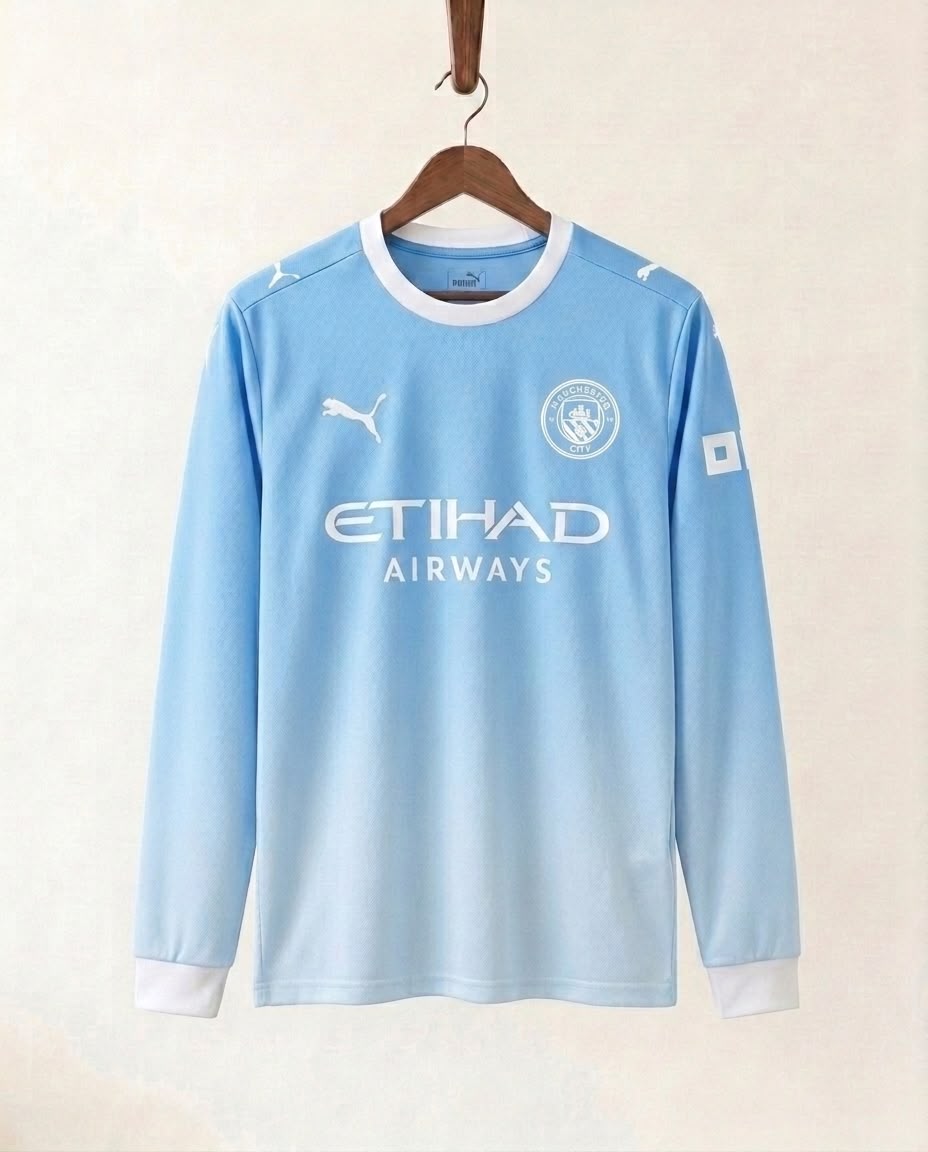 Man City Home Jersey 26/27 - Long Sleeve
