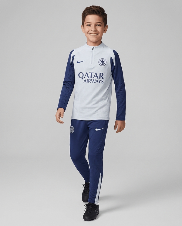 Inter Milan Half Zip Tracksuit - Junior - Player Version