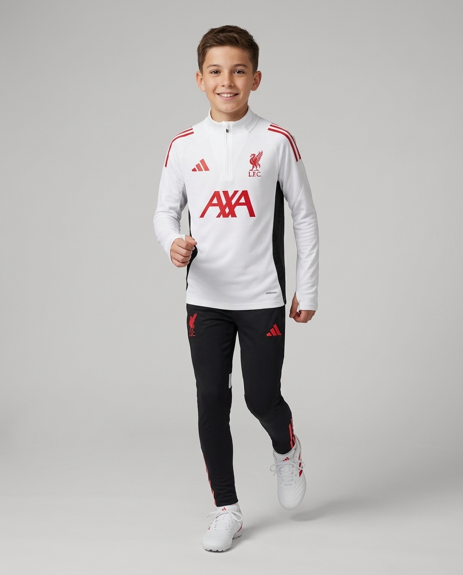 Liverpool Half Zip Tracksuit - Junior - Player Version