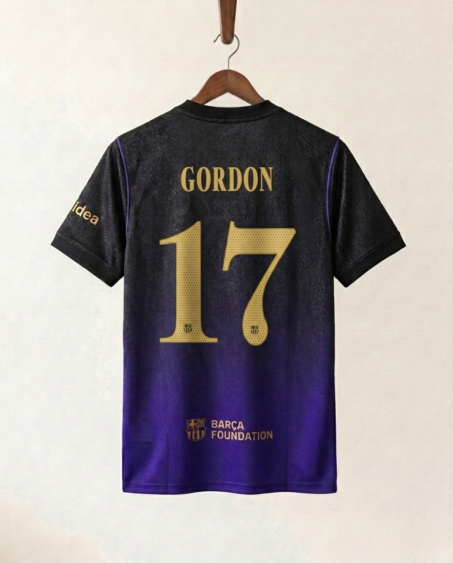 Barcelona Away Jersey 26/27 - GORDON 17