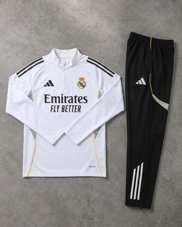 Real Madrid Half Zip Tracksuit - Player Version