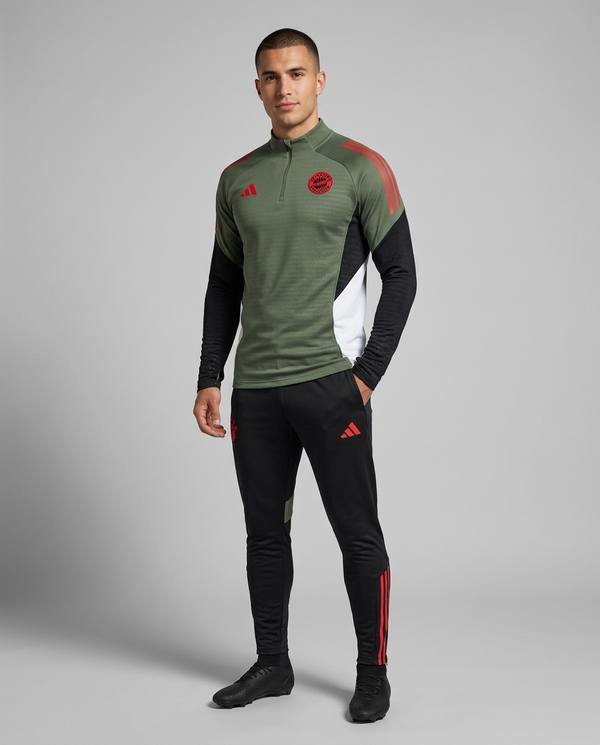 Bayern Munich Half Zip Tracksuit - Player Version