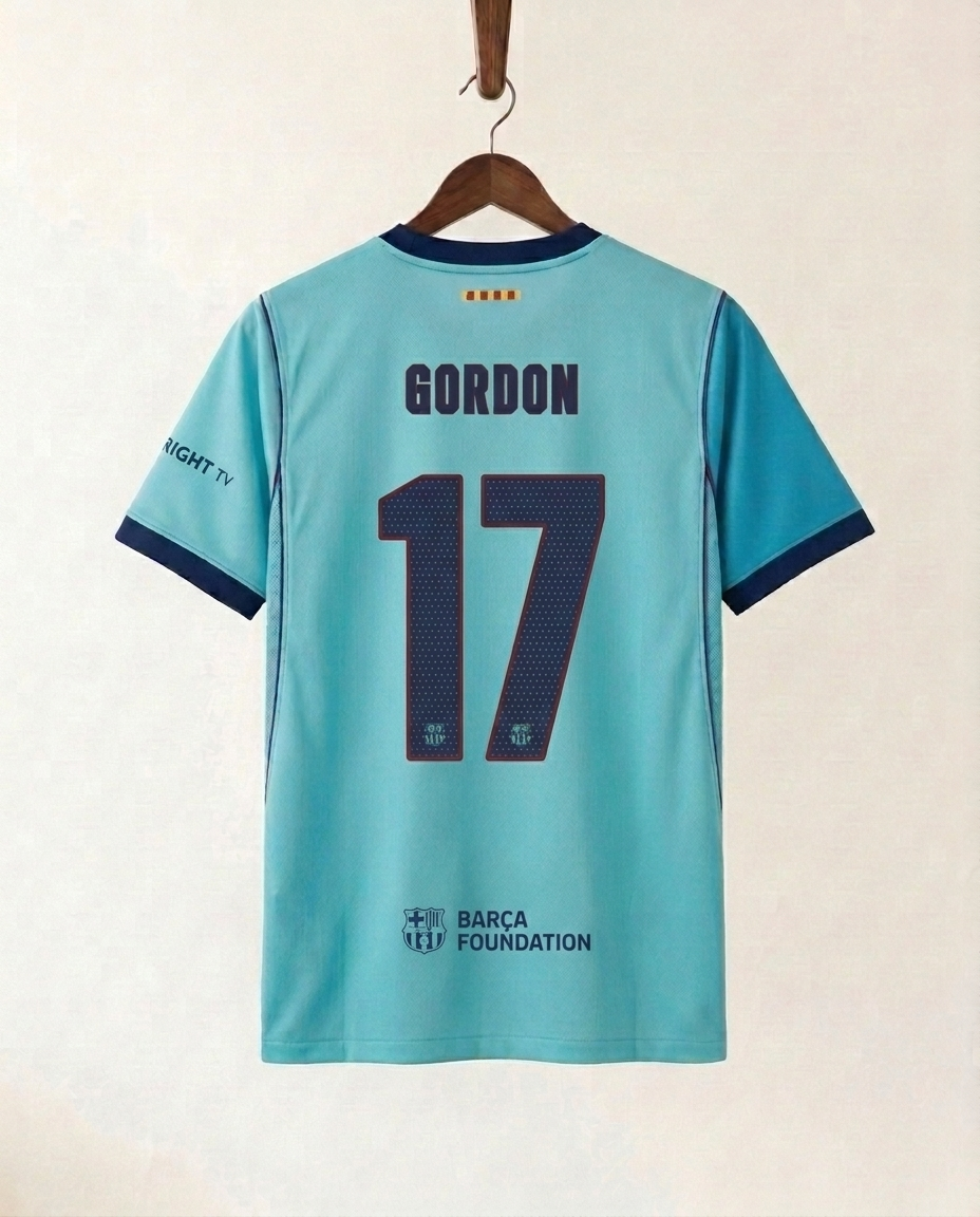 Barcelona 3rd Jersey 26/27 - GORDON 17