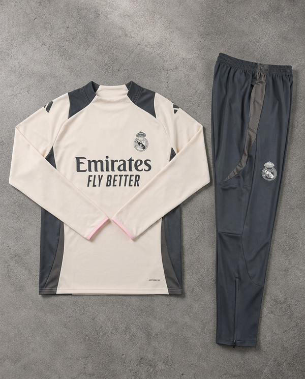 Real Madrid Half Zip Tracksuit  - Player Version