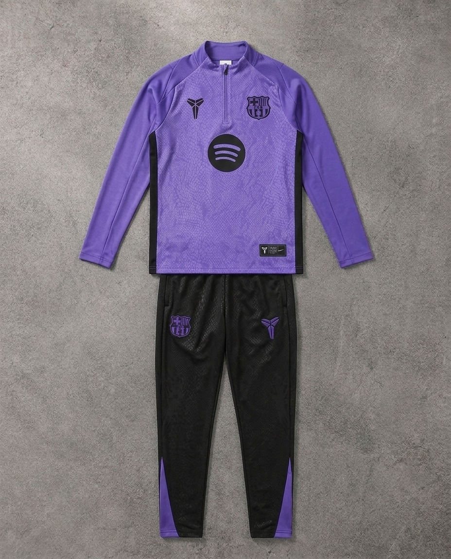 Barcelona Half Zip Tracksuit - Junior