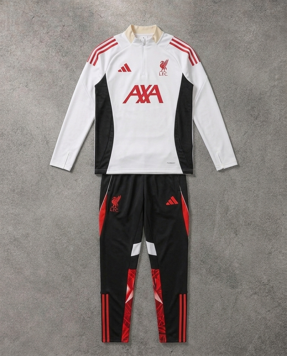 Liverpool Half Zip Tracksuit - Junior - Player Version