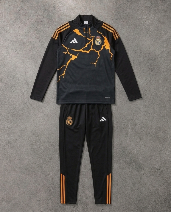 Real Madrid Half Zip Tracksuit - Junior