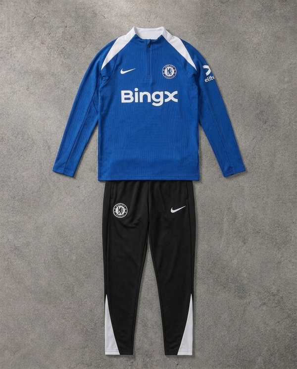 Chelsea Half Zip Tracksuit - Junior - Player Version