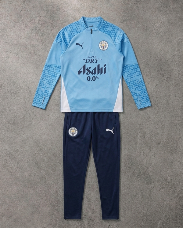 Manchester City Half Zip Tracksuit - Junior