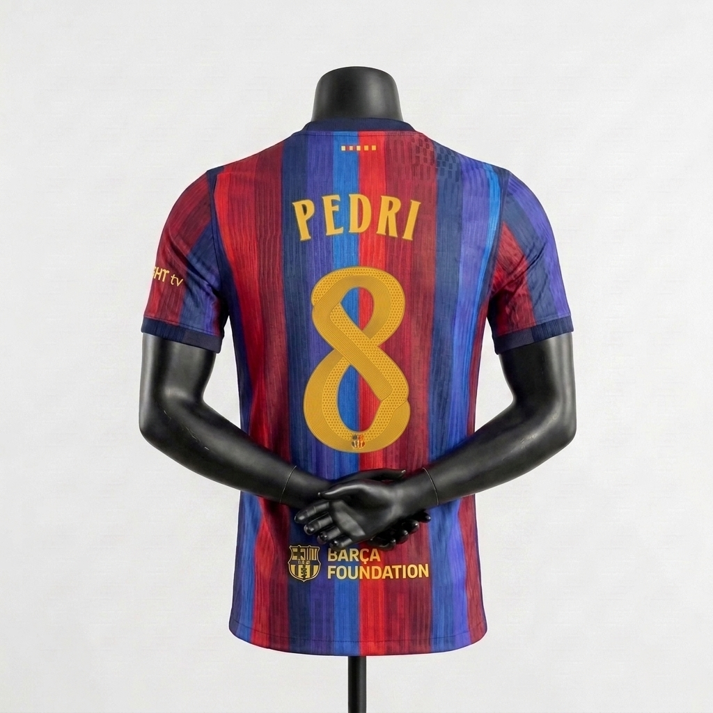 Barcelona Home Jersey 26/27 - PEDRI 8 - Player Version