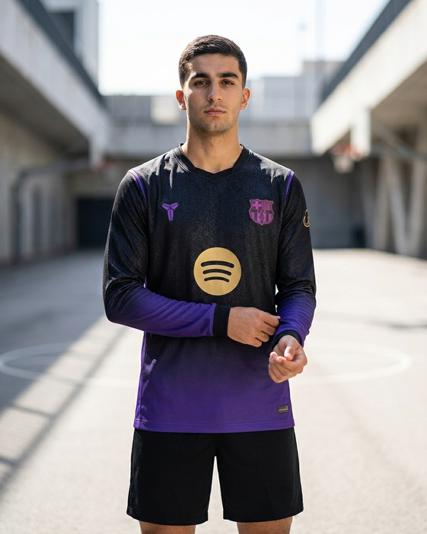 Barcelona Away Jersey 26/27 - Long Sleeve