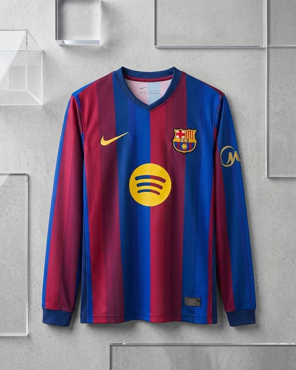 Barcelona Home Jersey 26/27 - Long Sleeve