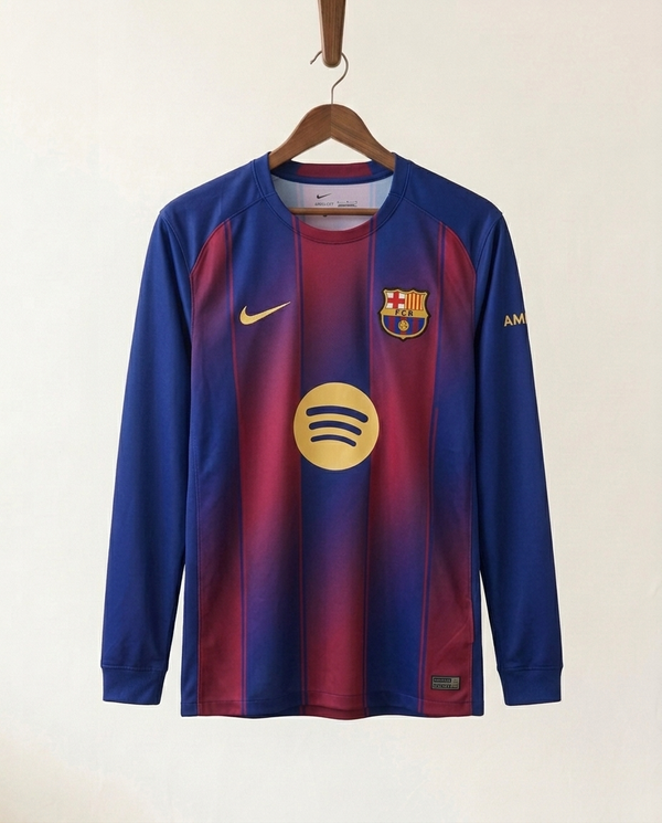 Barcelona Home Long Sleeve Jersey 25/26
