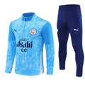 Manchester City Half Zip Tracksuit - Junior