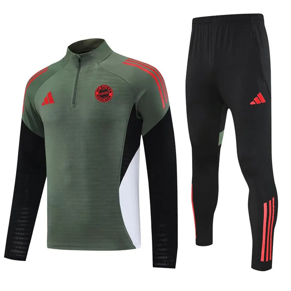 Bayern Munich Half Zip Tracksuit - Player Version