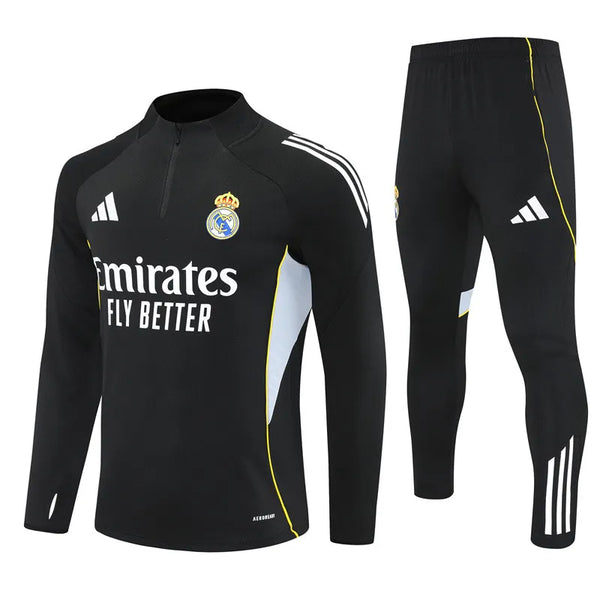 Real Madrid Half Zip Tracksuit - Junior