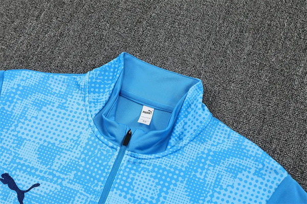 Manchester City Half Zip Tracksuit - Junior