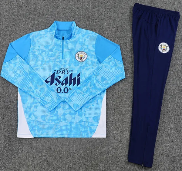 Manchester City Half Zip Tracksuit - Junior