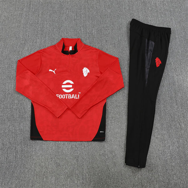 Ac Milan Half Zip Tracksuit