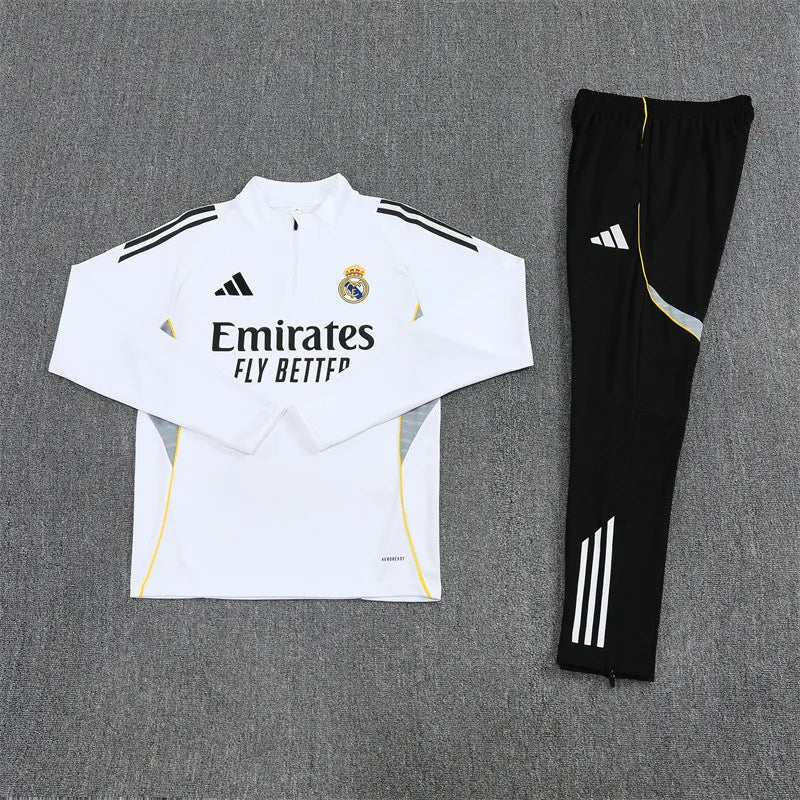 Real Madrid Half Zip Tracksuit - Junior