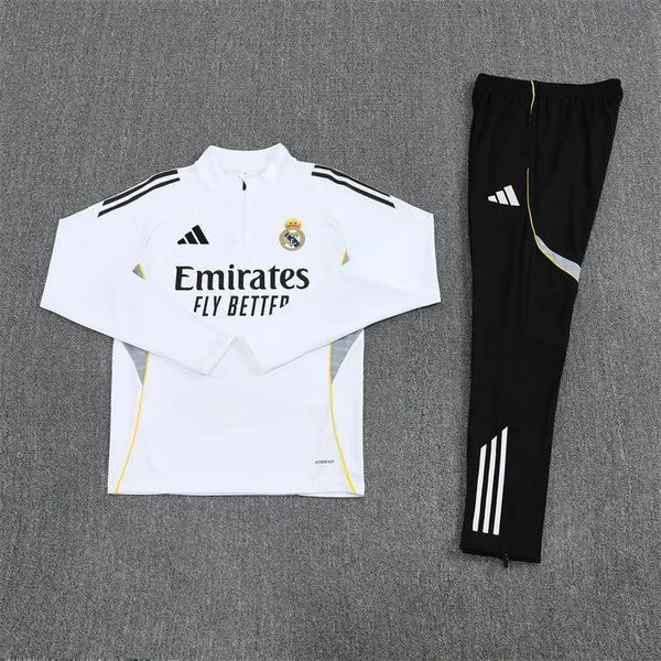Real Madrid Half Zip Tracksuit - Junior