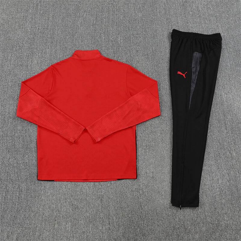 Ac Milan Half Zip Tracksuit - Junior