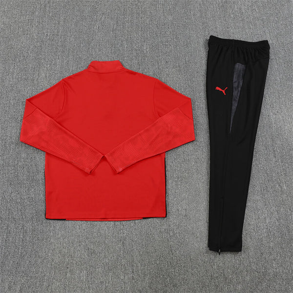 Ac Milan Half Zip Tracksuit