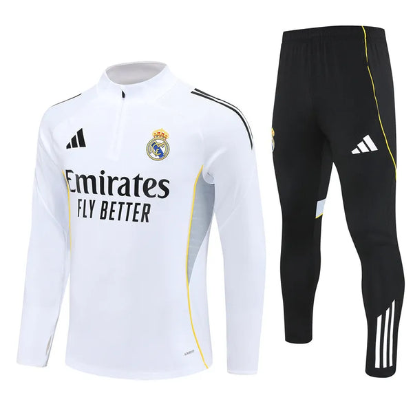 Real Madrid Half Zip Tracksuit - Junior
