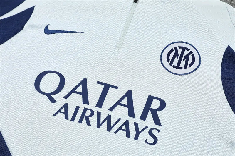 Inter Milan Half Zip Tracksuit - Junior - Player Version