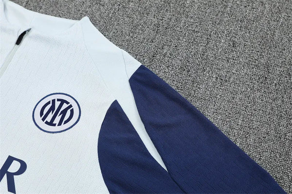 Inter Milan Half Zip Tracksuit - Junior - Player Version