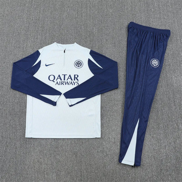 Inter Milan Half Zip Tracksuit - Junior - Player Version