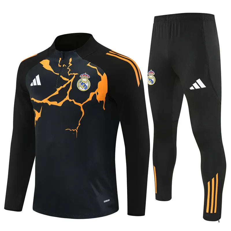 Real Madrid Half Zip Tracksuit - Junior