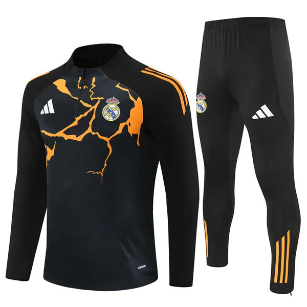 Real Madrid Half Zip Tracksuit - Junior